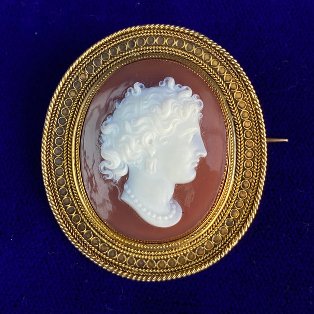 貴婦人像ストーンカメオ– 銀座アンティーク・アイ