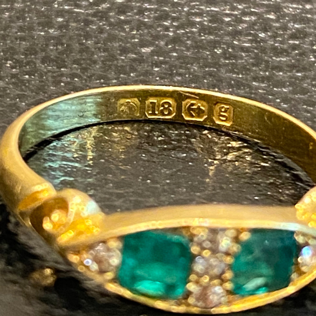 エメラルド・ダイヤリング – 銀座アンティーク・アイ