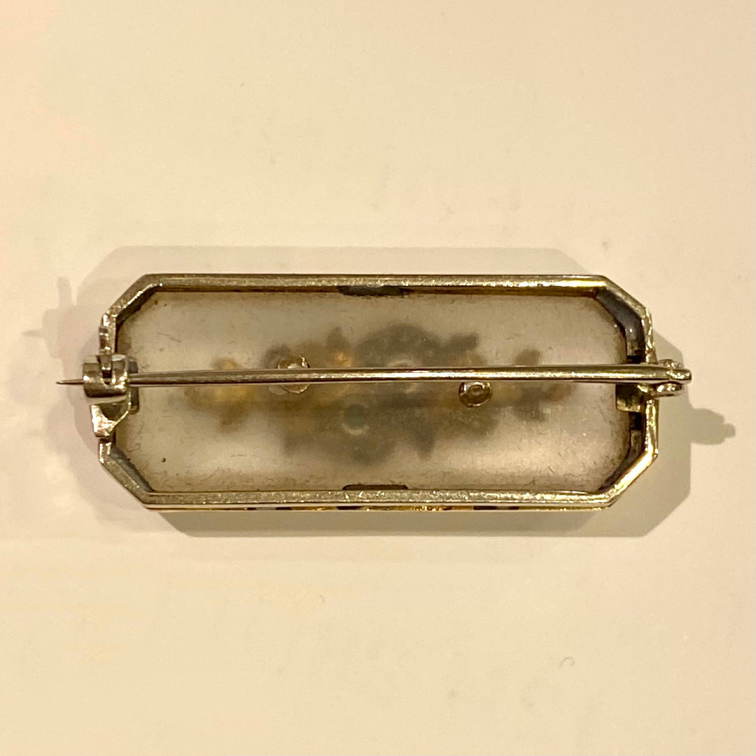 ロッククリスタル・カラーストーンブローチ – 銀座アンティーク