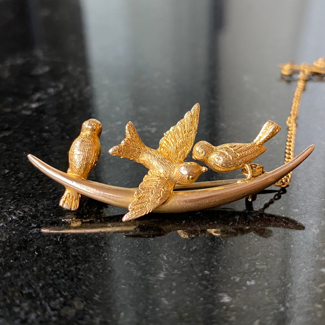 アンティーク 希少 ブローチ 美品 蜂鳥 エナメル装飾 vintageヴィンテージエナメル鳥デザインブローチ アクセサリー