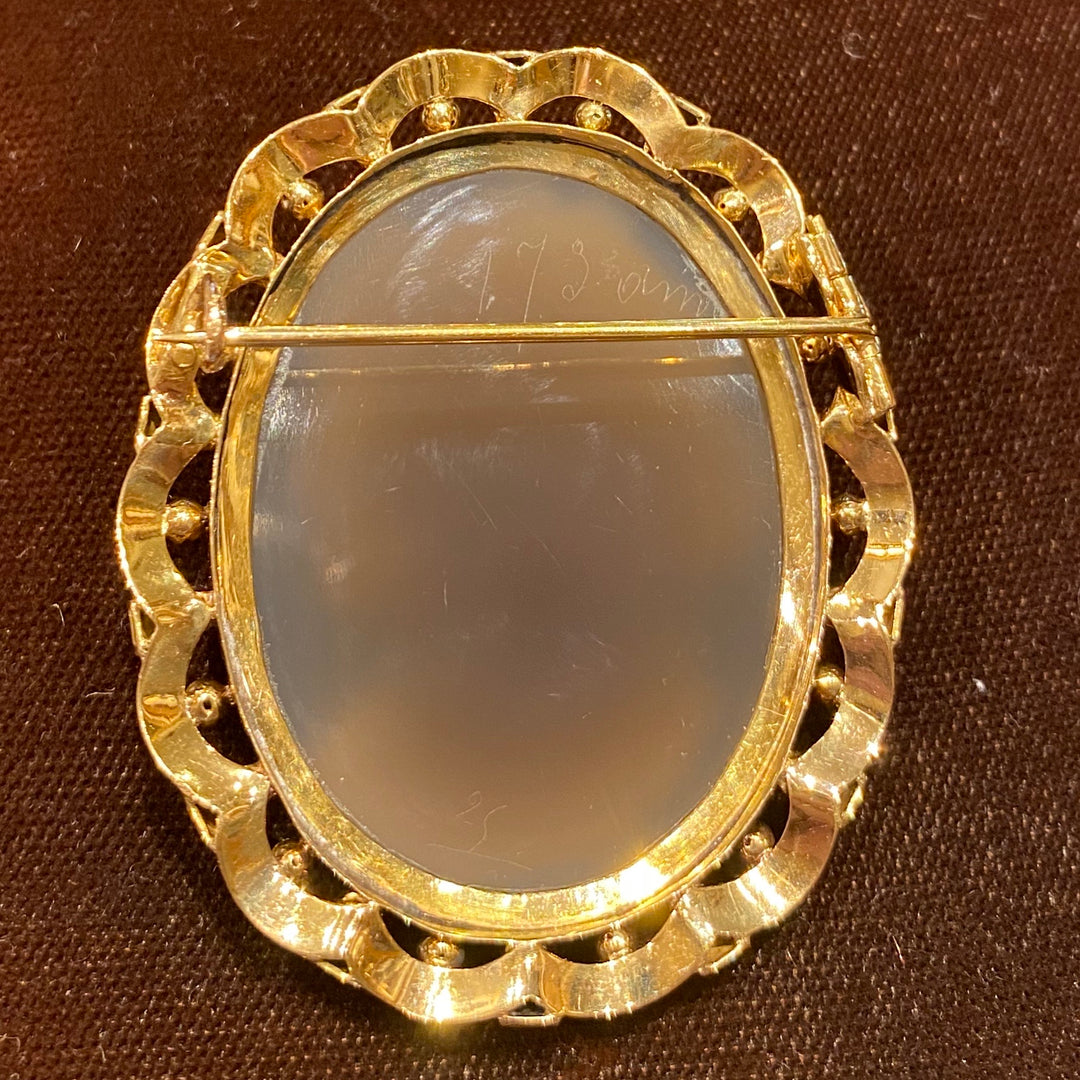 アンティーク・ヴィンテージ　ストーンカメオプローチ ストーンカメオ・ブローチ＆ペンダント – 銀座アンティーク・アイ