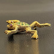 デマントイドガーネット蛙ブローチ