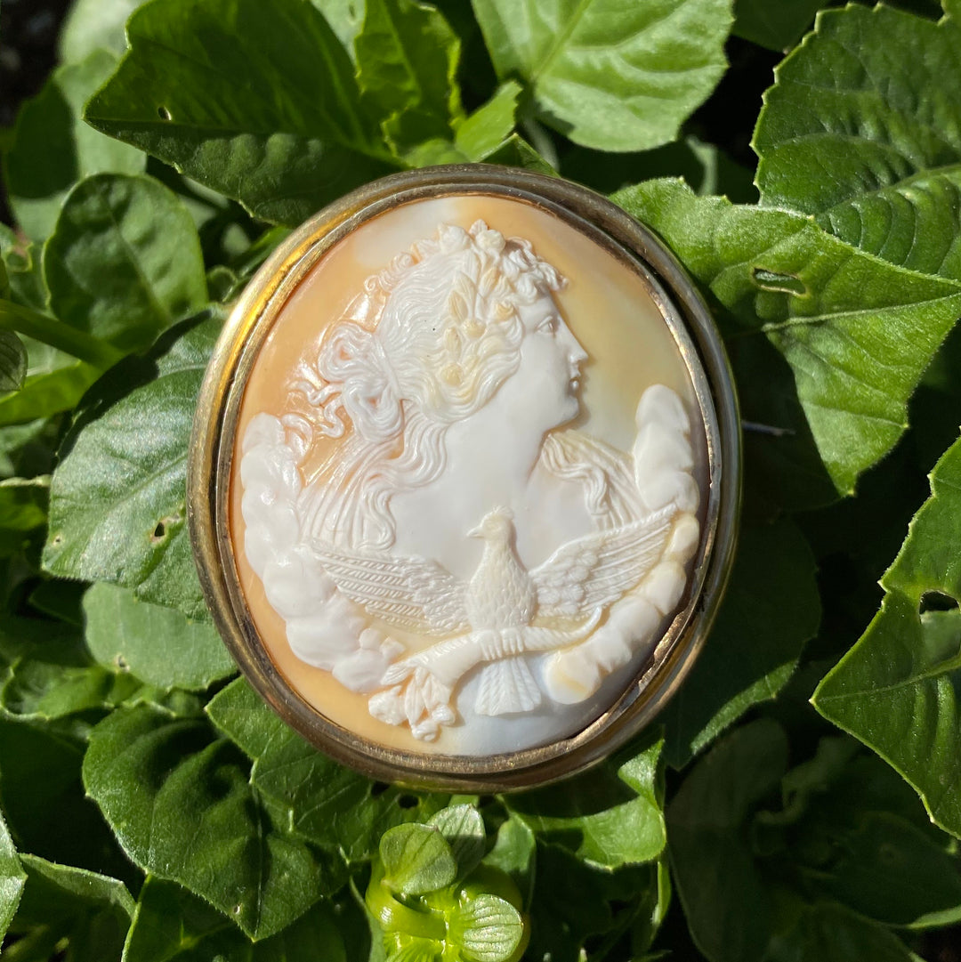 B5109【アンティーク】カメオ Antique design cameo style brooch カメオデザインブローチ淑女
