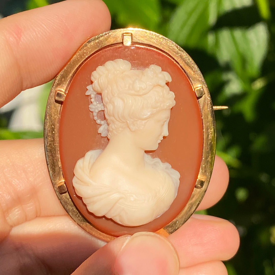 貴婦人像バカンテ・ストーンカメオ – 銀座アンティーク・アイ