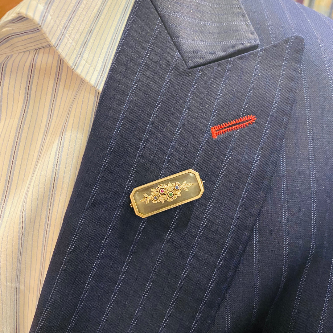 grosse カラーストーン ブローチ ロッククリスタル・カラーストーンブローチ – 銀座アンティーク