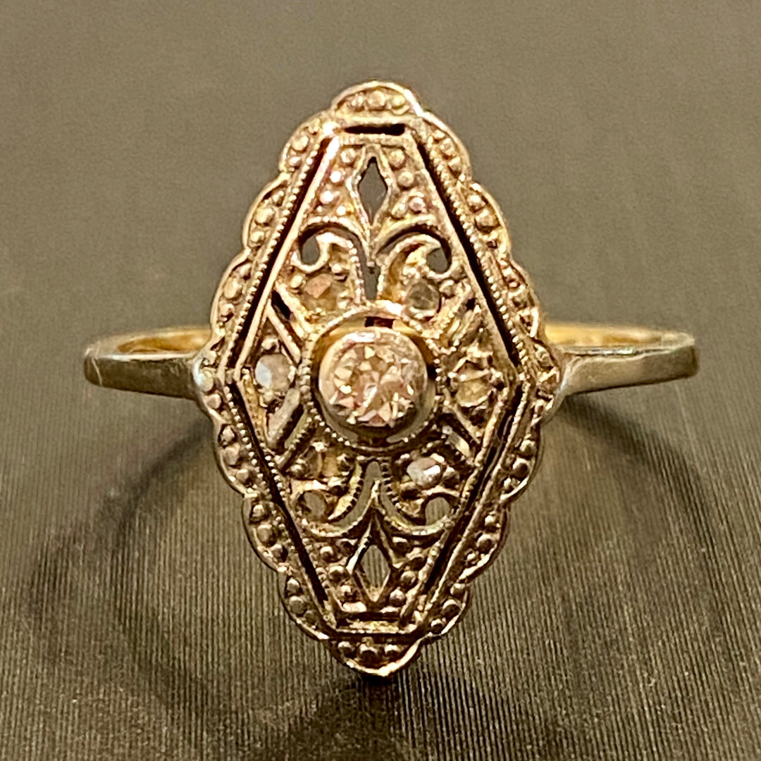 ダイヤ・オープンワークリング – 銀座アンティーク・アイ