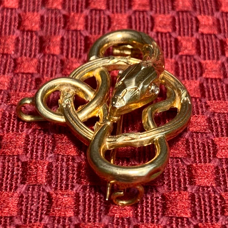 Saint laurent Paris ブローチ スネーク 22ss Saint laurent Paris ブローチ スネーク 22ss - アクセサリー