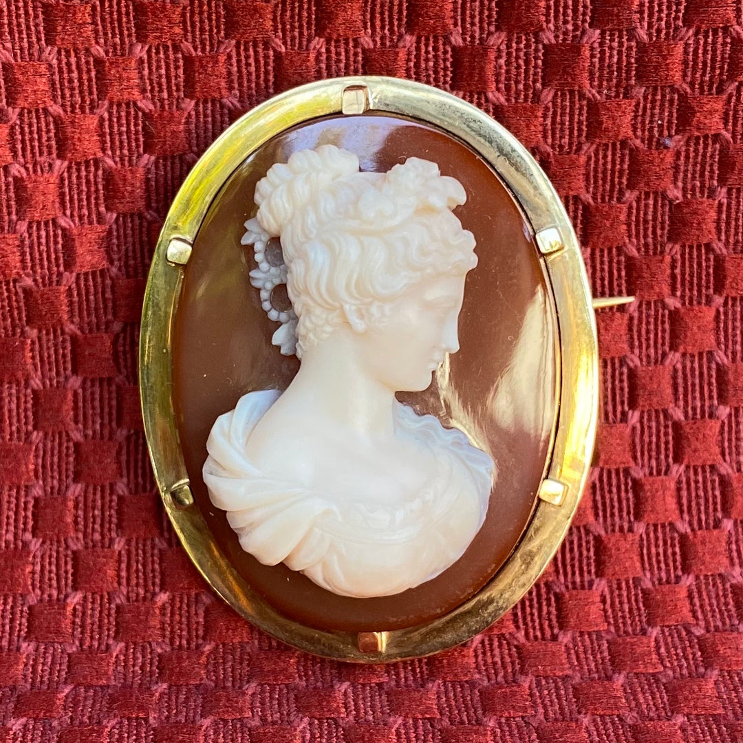 貴婦人像バカンテ・ストーンカメオ – 銀座アンティーク・アイ