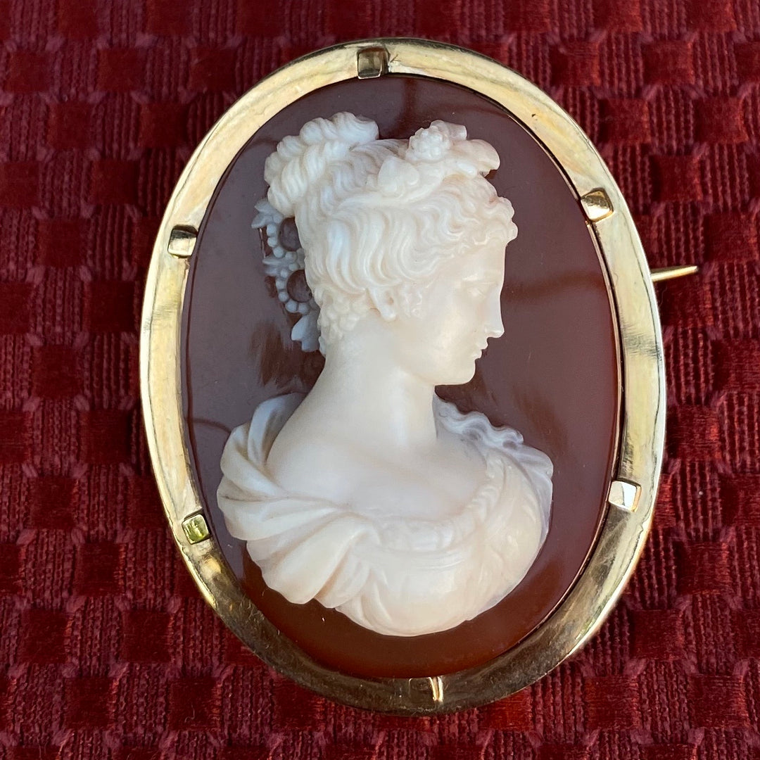 貴婦人像バカンテ・ストーンカメオ – 銀座アンティーク・アイ