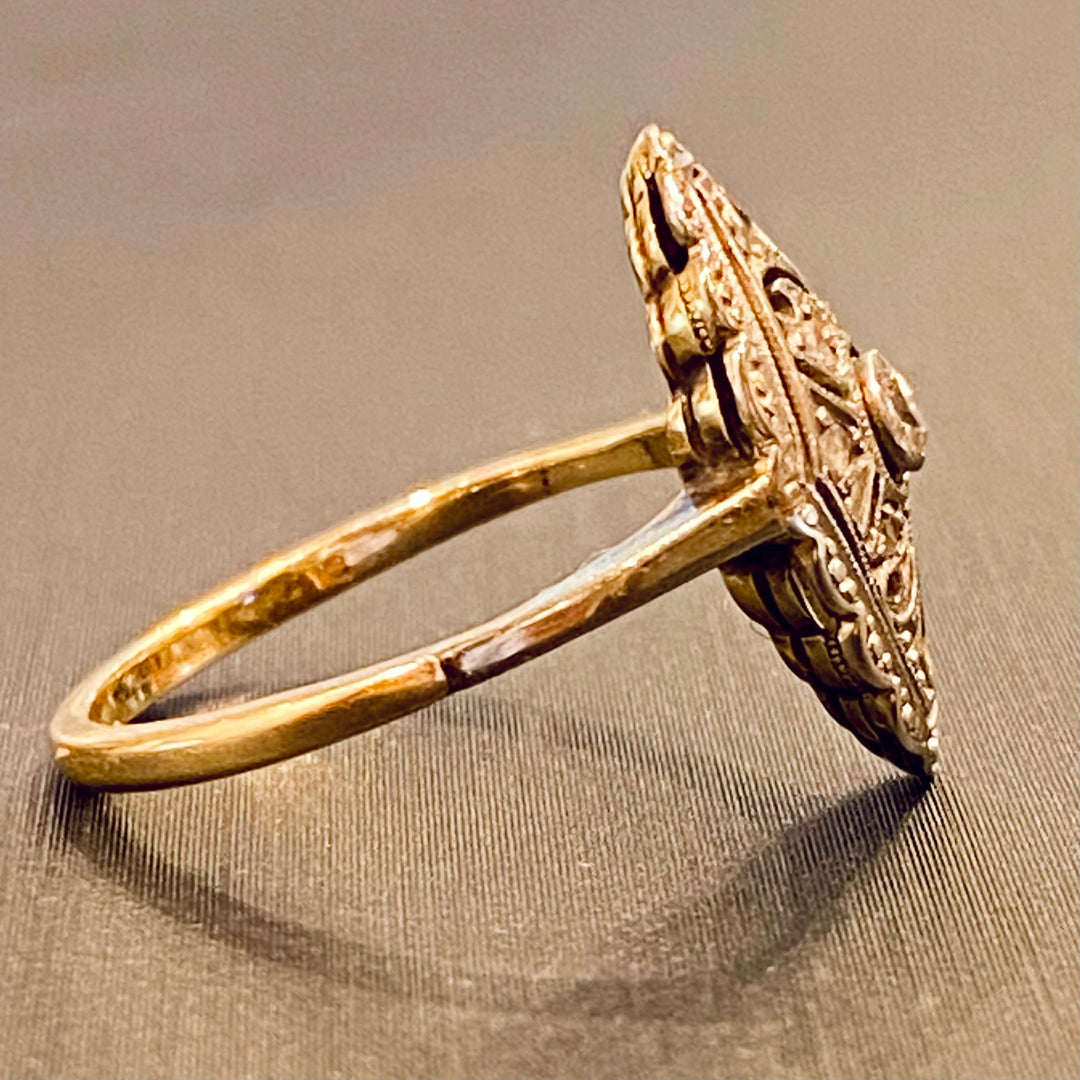 ダイヤ・オープンワークリング – 銀座アンティーク・アイ